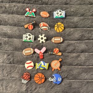 Sports Themed Shoe Charms